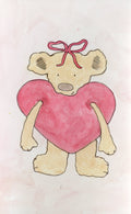 Heart Bear Print