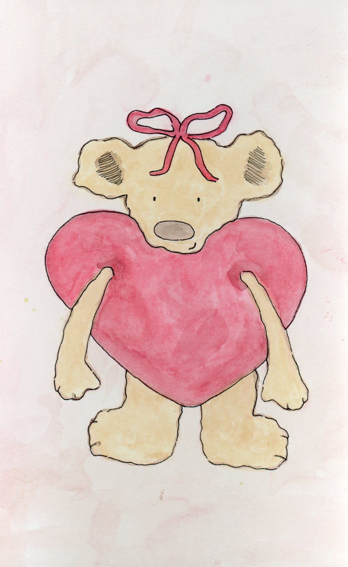 Heart Bear Print